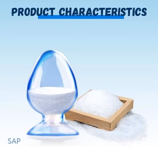 Pó de seiva, hidrogel de poliacrilato de potássio, gel de água de poliacrilato de sódio, fabricante de polímero superabsorvente para agricultura/industrial/perfuração/mineração/cabo