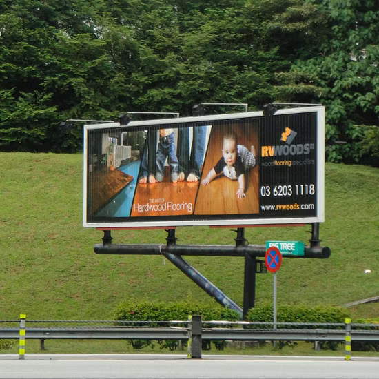 Anúncio de outdoor triplo prisma da via expressa grande (F3V-131S)